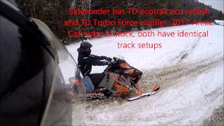 2017 Turbo Dynamics ECU reflash and TD muffler tuned Sidewinder destroys stock 2017 Turbo cat.