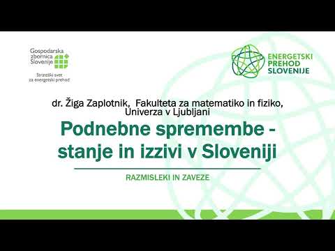 Podnebne spremembe - stanje in izzivi v Sloveniji