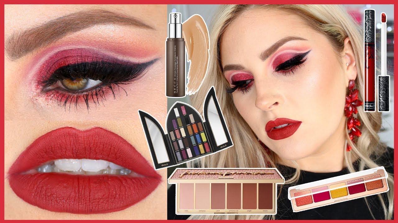 Experimenting With Makeup! 🍓 Gemstone Series GARNET ❤