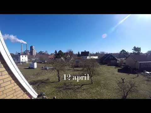 Väderfilm från april i Slite