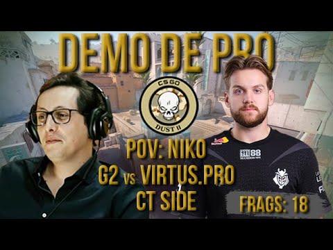 [PT] CS 2 -  zorlaK Analisa: PoV NIKO- G2 vs VIRTUS.PRO - DUST 2 (CT-SIDE) [Demo de Pro]