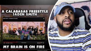 A CALABASAS FREESTYLE - JADEN SMITH | YOU CANT SAY HE IS NOT A GOAT | REACTION