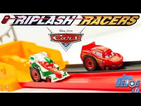 Disney Cars Piste Rip Start Challenge Loop Riplash Racers Flash McQueen 4k #Jouet Les Bagnoles Video