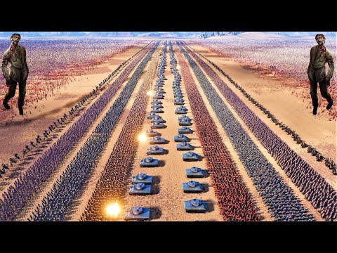 3,000,000 Zombies attack Humans, Orcs & Giant Ogres! - Ultimate Epic Battle Simulator 2 | UEBS 2