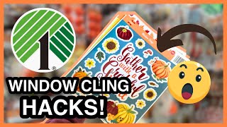 🤯 YOU WON'T BELIEVE WHAT I MADE USING DOLLAR TREE WINDOW CLINGS FOR FALL | Must Try CRAFTS FOR 2024