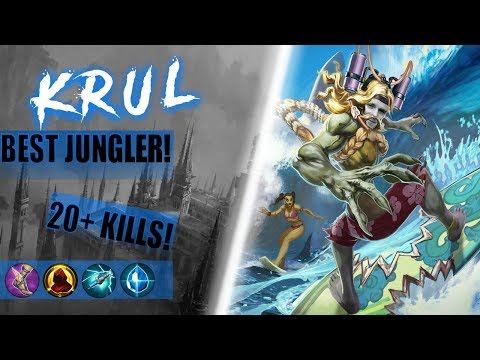Best Jungler! - Crystal Power Krul! 20+ KIlls! - Vainglory 5v5
