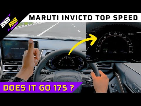 Maruti Invicto Top Speed Run || Can this hybrid MPV hit 175 km/h? With 0-100km/h Acceleration