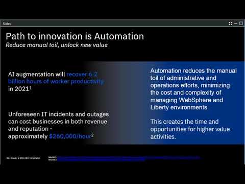 The value of IBM WebSphere Automation