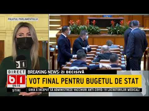 STIRI B1 ORA 9.00 DIN 2 MARTIE 2021 - ZI DECISIVA - VOT FINAL PENTRU BUGETUL DE STAT