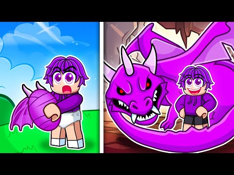 GROWING UP as a DRAGON in Roblox!