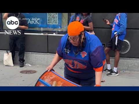 JPMorgan Chase fires employee who takes Knicks-painted trash can