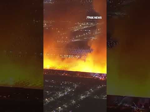 WATCH: A warehouse fire in California is now under arson investigation