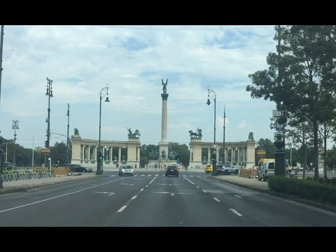 Driving in Budapest 2021 Nagykörút - Oktogon - Andrássy - Hősök tere - Városliget - M3