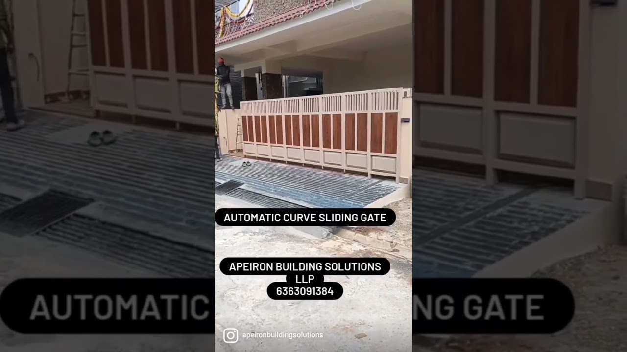 Bottom Track Curve Sliding Gate II Sliding Gate For Garage II HPL Sheet Sliding Gate