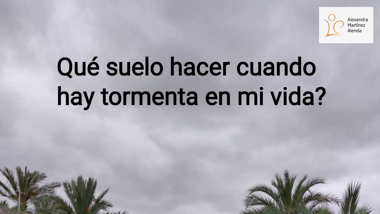 <b>Pregunta 6:</b> ¿Qué suelo hacer cuando hay tormenta en mi vida?