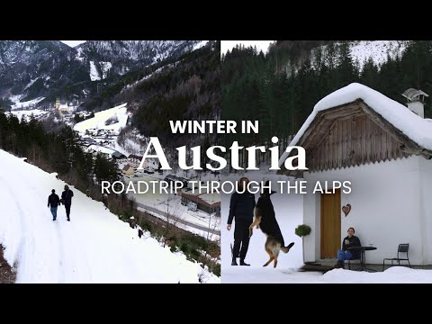 The most magical Winter Roadtrip | Salzburg, Hallstatt, cabin the the alps, Vienna