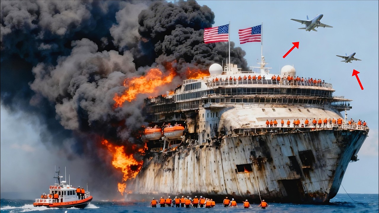 Today, April 11, 2026! A US aircraft carrier was attacked and sunk by Yak-130 fighter jets.