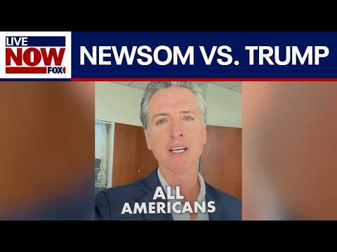 Video | Newsom vs. Trump: California governor asks for tariff exemption