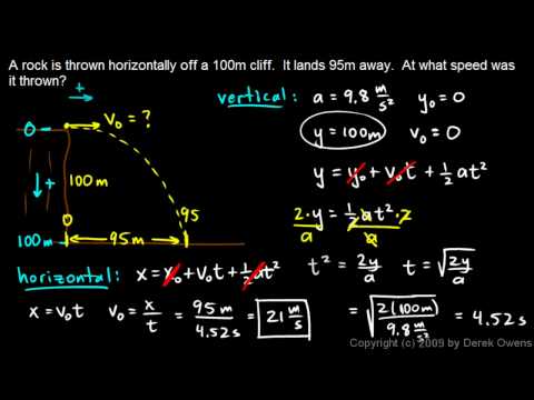 Physics 3.5.4a - Projectile Practice Problem 1