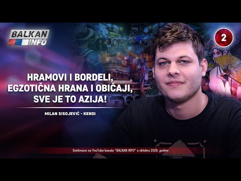 INTERVJU: Kendi - Hramovi i bordeli, egzotična hrana i čudni običaji, sve je to Azija! (29.10.2020)