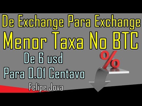 Menor Taxa Entre Exchange/Retirada do Bitcoin