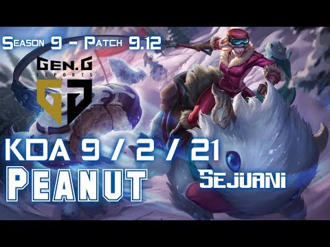 Gen Peanut SEJUANI vs REK'SAI Jungle - Patch 9.12 KR Ranked