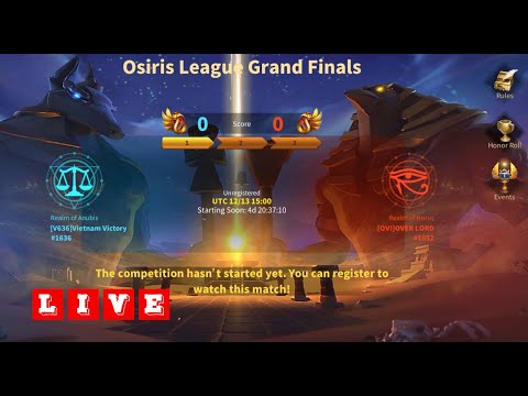 ROK - LIVE 14:30 UTC - Osiris League Grand Final! V636 vs OV!  LK 80 Chilling