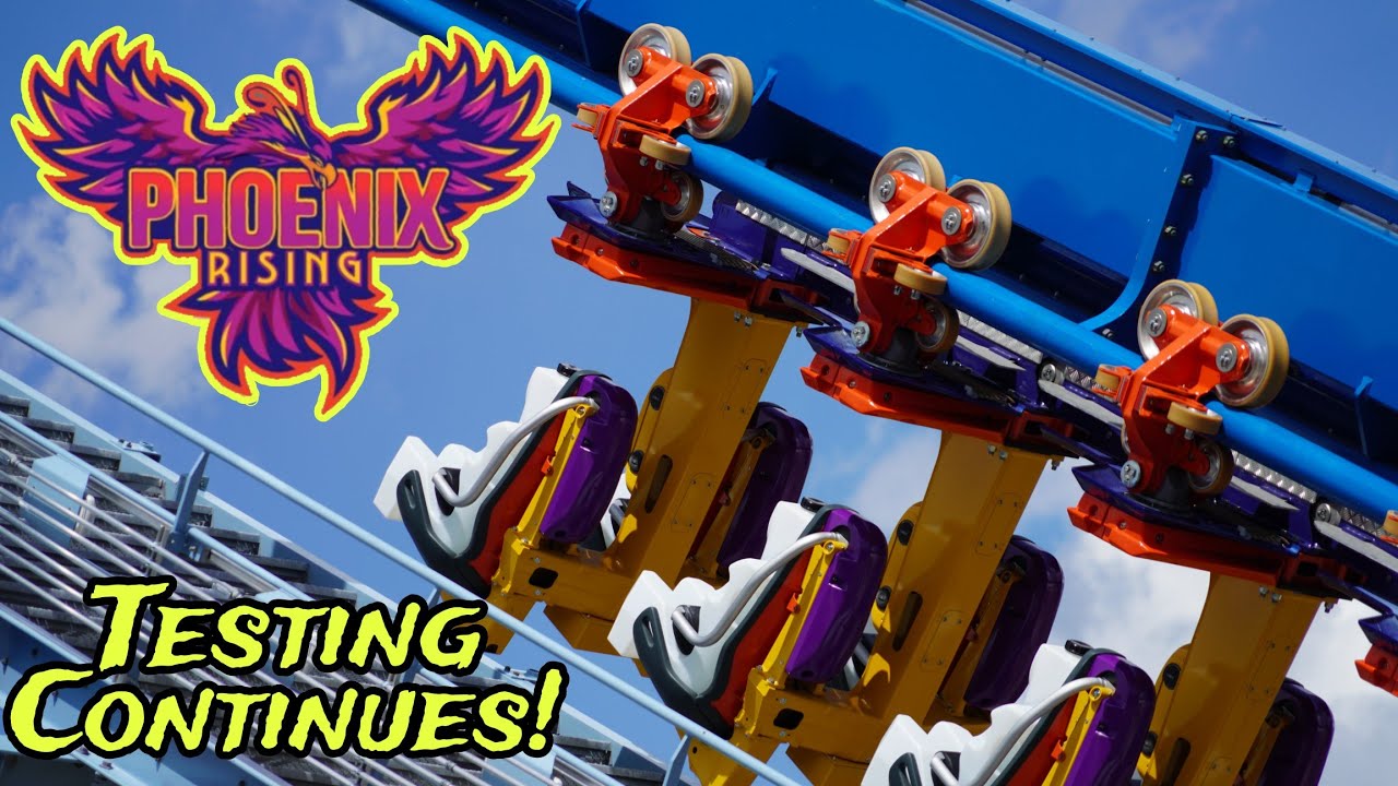 Busch Gardens Tampa Bay Phoenix Rising Construction Update 6.13.24 Testing Continues!