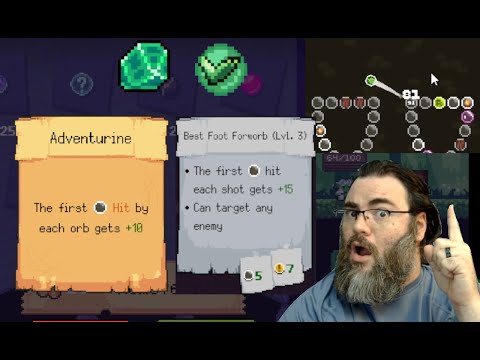 Buffing Pegs for MASSIVE Damage in Peglin | Spinventor Cruciball Win