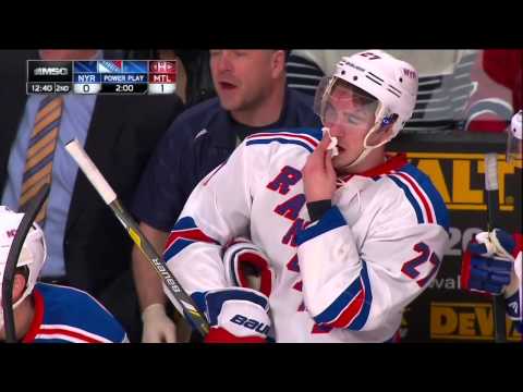 Max Pacioretty boarding on Ryan McDonagh Feb 23 2013 NY Rangers vs Montreal Canadiens NHL Hockey