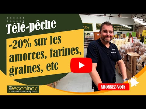 Télé-Pêche : 20% sur toutes les amorces, farines, graines et bouillettes !