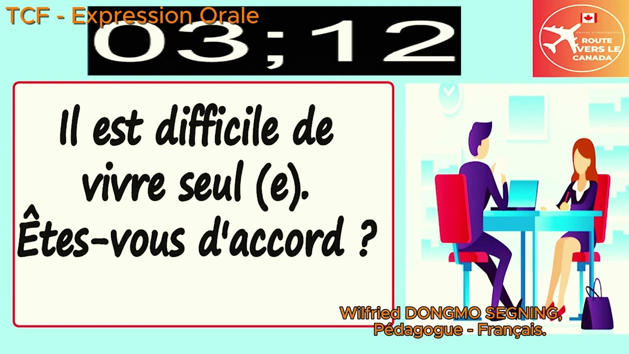 TCF Expression Orale Tâche 3