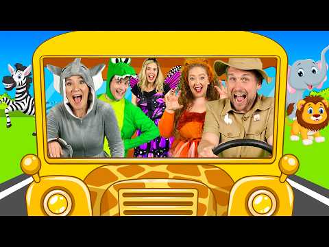 Wheels on the Bus (at the Zoo) - Kids Nursery Rhymes