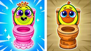 Where Is the Best Potty? 🔍✨Poor Potty vs Rich Potty🚽🎵VocaVoca🥑Karaoke Kids Songs