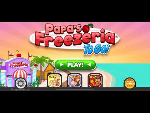 Papa's Freezeria To Go #1 - Welcome and Level 1 Game Play - YouTube
