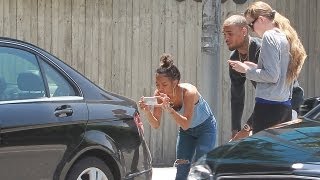 X17 EXCLUSIVE - Chris Brown Gets In Another Car Accident!