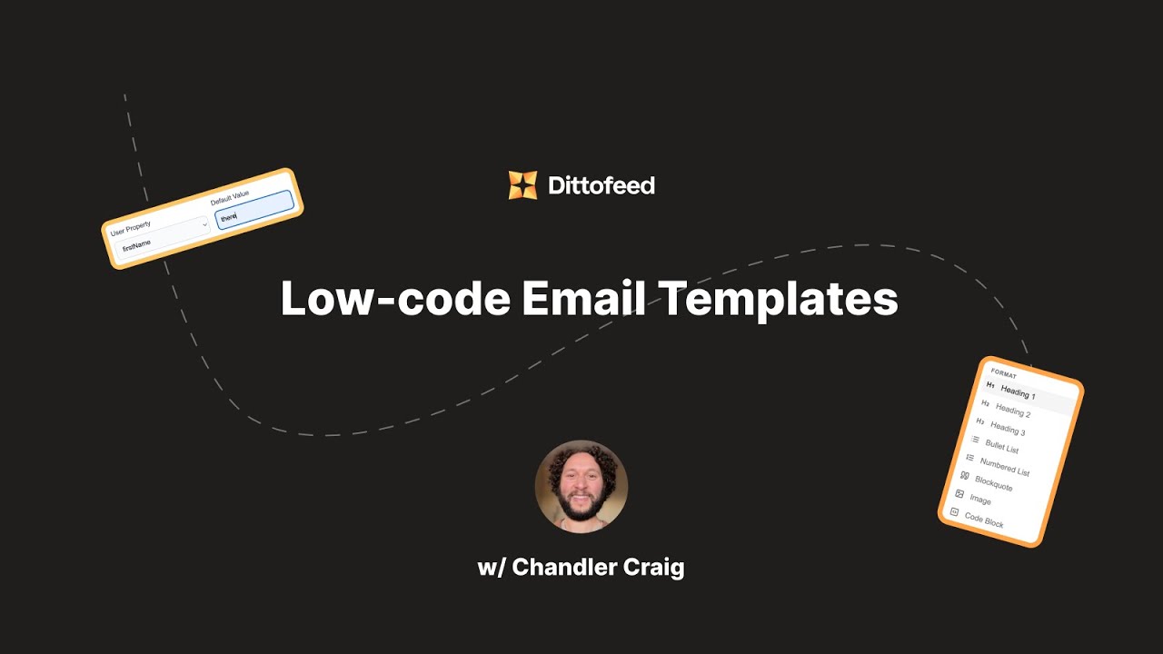 Dittofeed's Low-code Email Template Editor