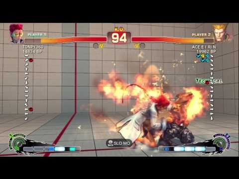Tonpy [Viper] vs ACE・EIRIN [Guile] SSF4 Japanese Online Ranked Matches - TRUE-HD