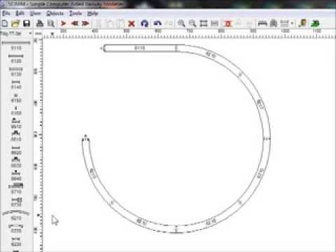 SCARM - Creating helix with sectional tracks