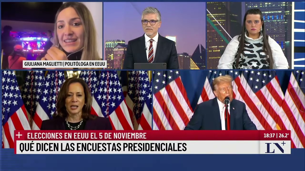 Cierre de campañas en EEUU: Kamala y Trump se enfrentan en los comicios