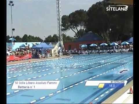 Serie 1 dei 50 Stile Libero  Assoluti Femmine Master - 12 MEMORIAL ANDREA BETTIOL