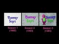 Barney Says Instrumental Seasons 1 3 1992 1995 Forward Reverse
