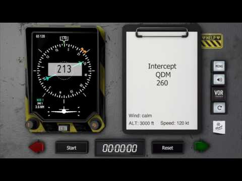90°/45° QDM Interception using VOR Tracker - Get a grip on VOR and NDB navigation!