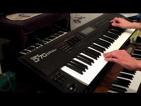 Roland D-70 with case and Sound Cards image 4