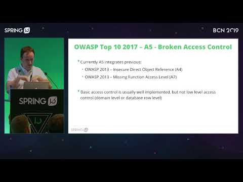 From OWASP top 10 to Secure Applications by Roberto Velasco @ Spring I/O 2019