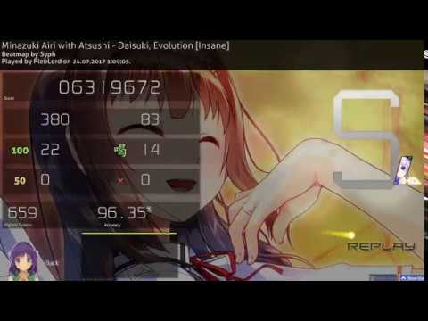 PlebLord | Minazuki Airi with Atsushi - Daisuki, Evolution  [Insane] +HD | 96.35% 114PP