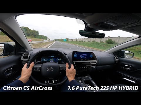 Citroen C5 AirCross 2023 - POV test drive in 4K | 1.6 PureTech 225 HP (Hybrid)