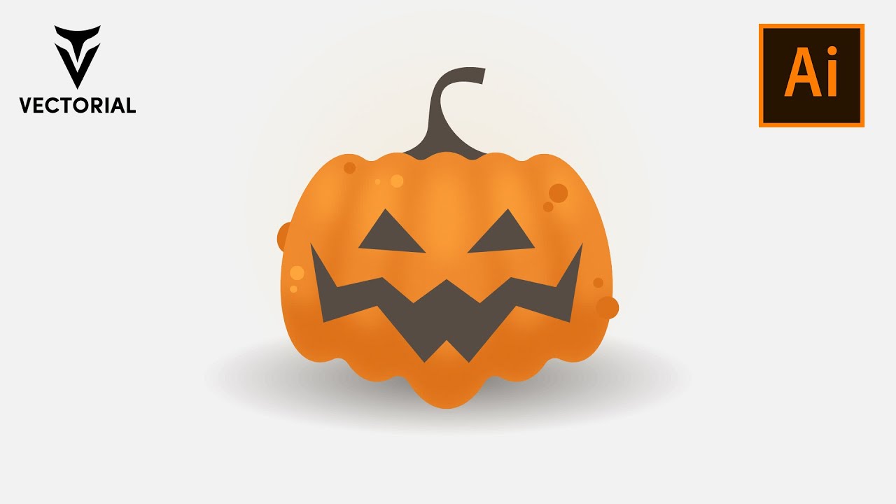 Halloween Pumpkin tutorial in Adobe Illustrator 2020