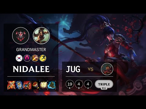 Nidalee Jungle vs Graves - KR Grandmaster Patch 10.14