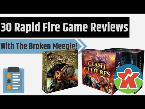 10 Second(ish) Board Game Reviews With The Broken Meeple!!!